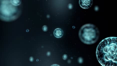 floating cells in microscopic environment - science background