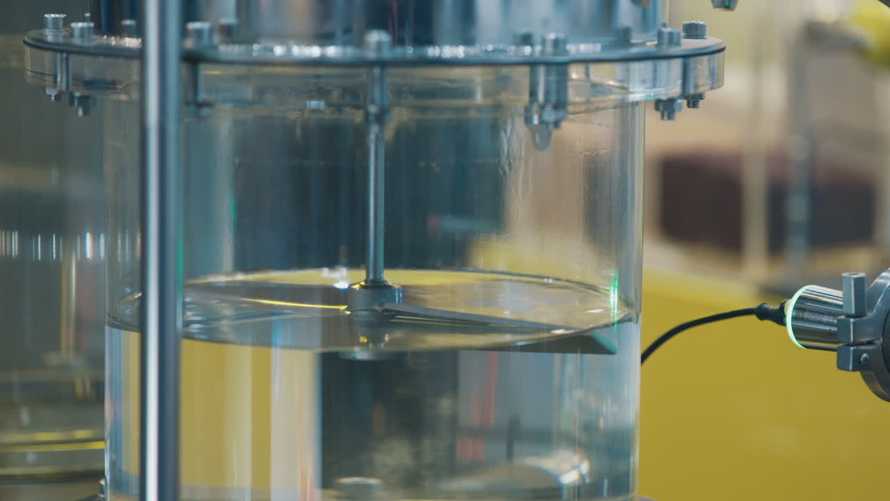 Laboratory Chemical Reactor in Operation