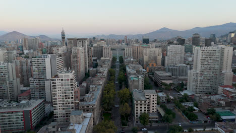 Santiago-De-Chile-La-Moneda-Paseo-Bulnes-Aerial-View-Traveling