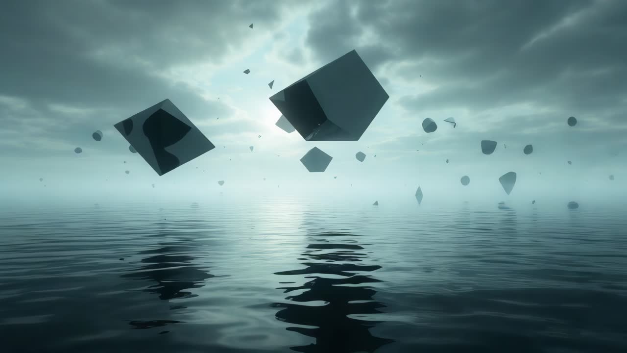 абстрактный пейзаж отражения