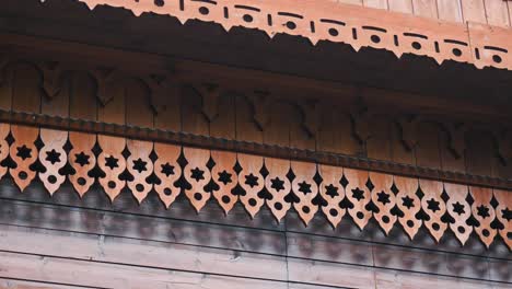 ornate wooden trim on a building