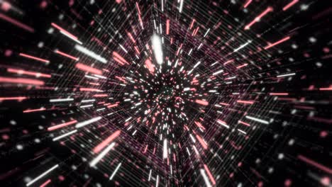 abstract futuristic tunnel with glowing lines