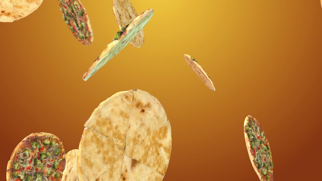 날아다니는 피자 조각