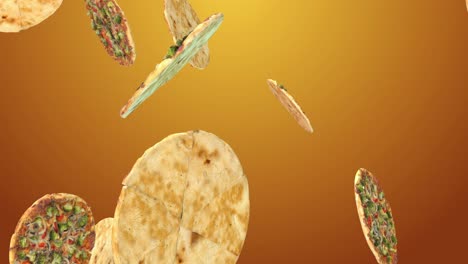 las rebanadas de pizza voladoras
