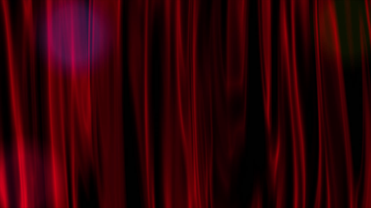 drapeado de cortina roja