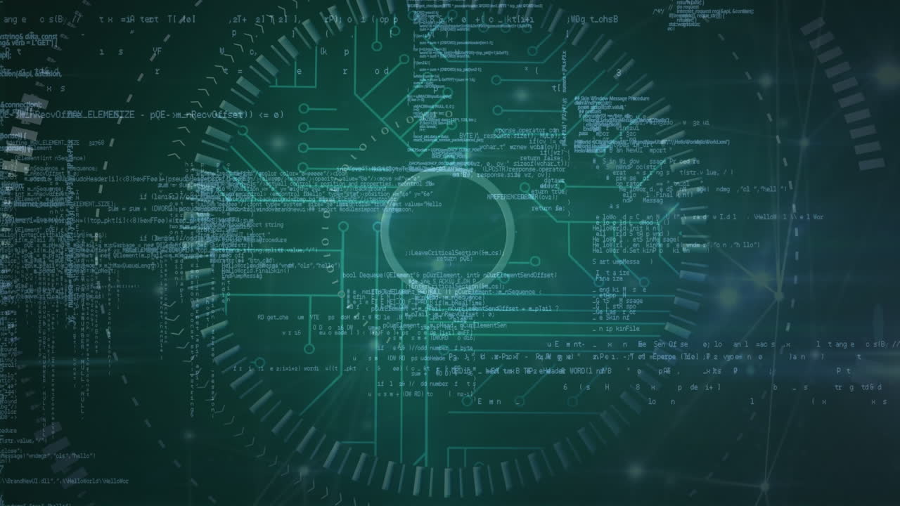 Animation of scope scanning with network of connections