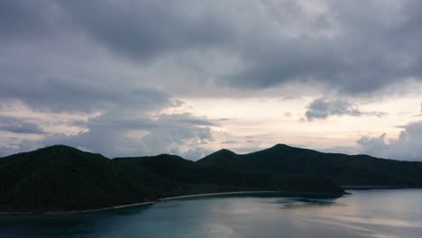 Naviti-Island-in-Fiji---Panoramic-View-Of-A-Peaceful-Island-With-Calm-Sea---Beautiful-Tourist-Destination---Wide-Shot