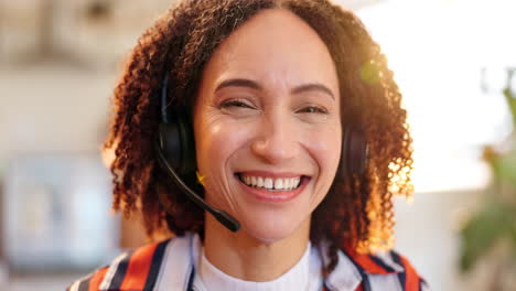 smiling customer service representative