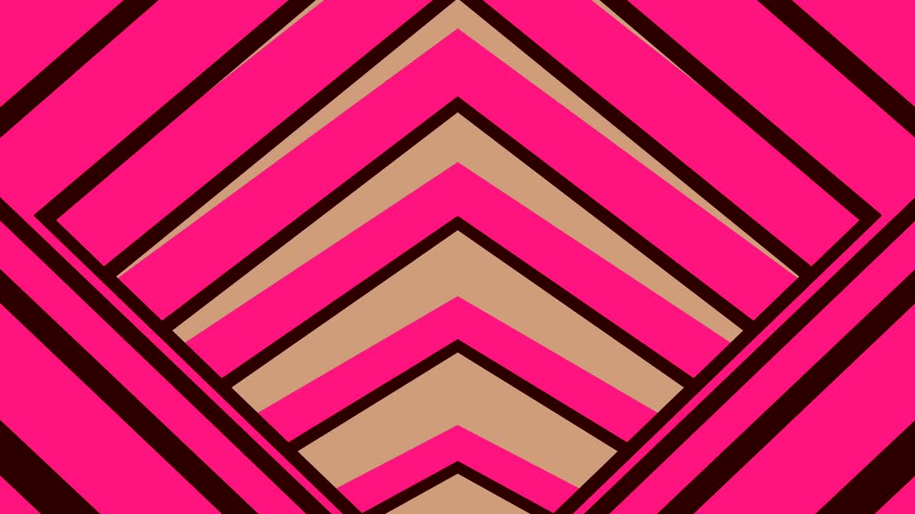 movimiento abstracto túnel plano sombreado, rosa brownie, bucle sin costuras