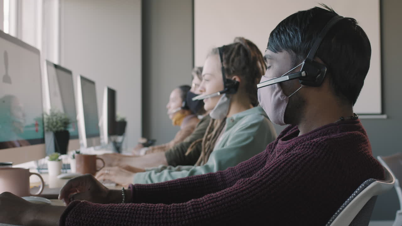 Customer Service Team Working Remotely