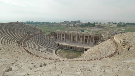 amphitheatre in ancient city hierapolis pamukkale turkey