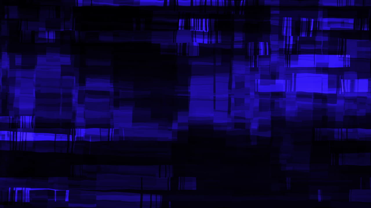 Dark Blue Abstract Glitch Digital Data Distortion