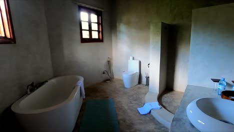 habitación de lujo en emburara farm lodge, uganda, áfrica del este - disparo de mano