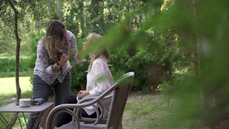 outdoor makeup session