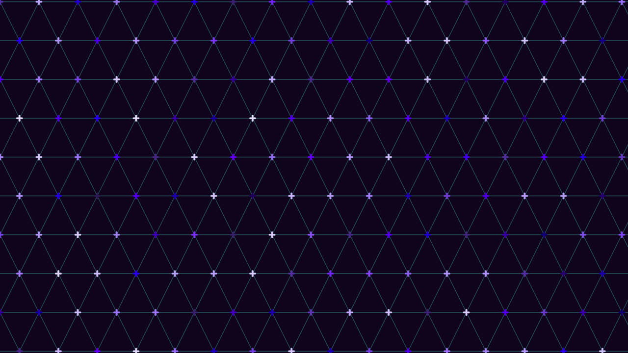 연결된 선이 있는 네온 교차 패턴