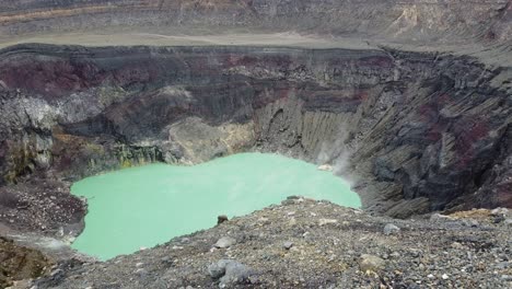 smoke coming out of the big crater