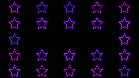 stars pattern with pulsing neon purple light 8