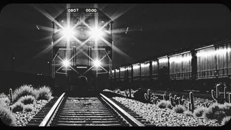 night train in the desert