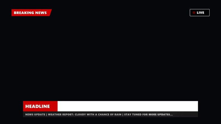Breaking News-udsendelsesgrafik med vejr-opdatering lower third