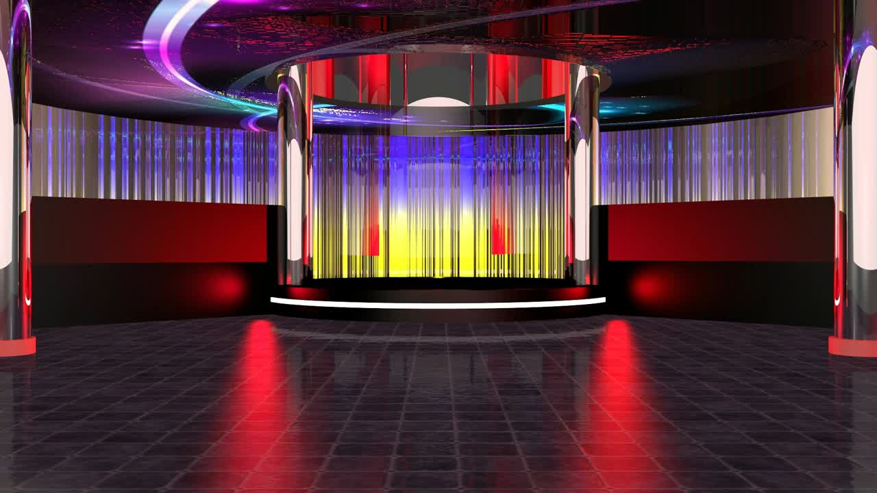 3D Virtual Studio Islamic Set Background
