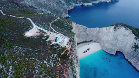 naufragio de panagiotis en una playa en la isla de zakynthos