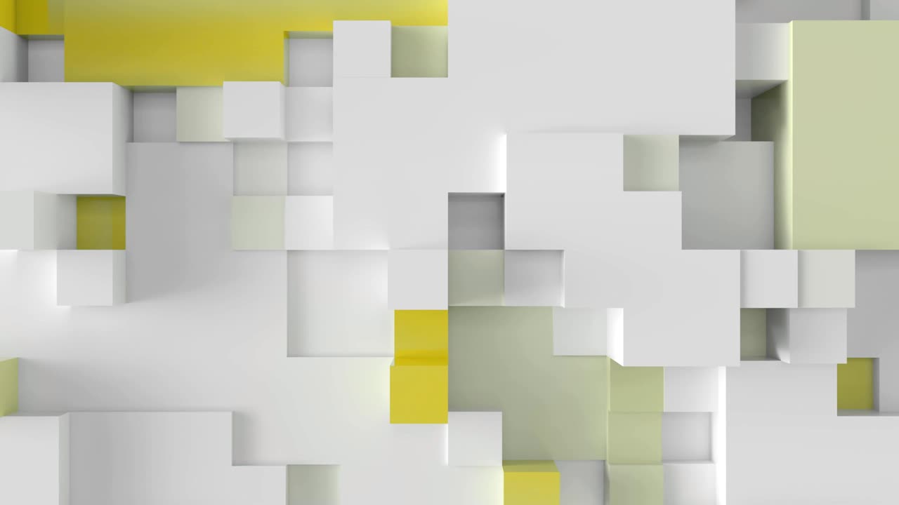 fondo geométrico 3d abstracto con formas que cambian de color.