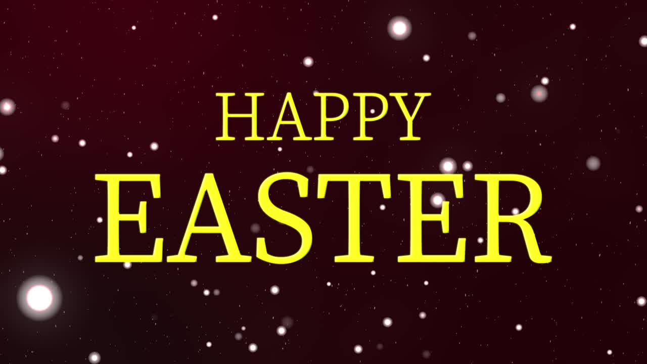 Happy Easter event text animation motion graphics