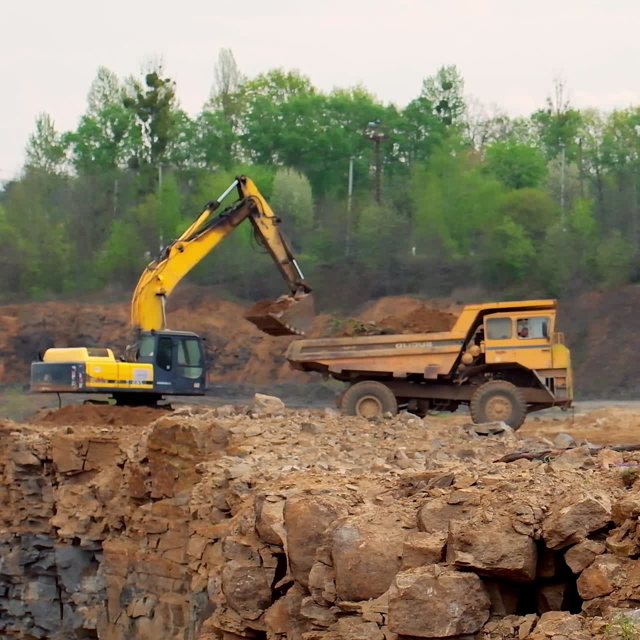 Extraction industry mining transport