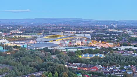 Etihad-Stadion-Der-Stadt-Manchester-In-England