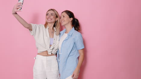 two women taking a selfie