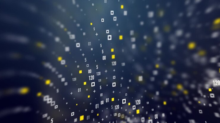 Digital Big Data Verbindung Daten Zahlen Hintergrund Kolorierung