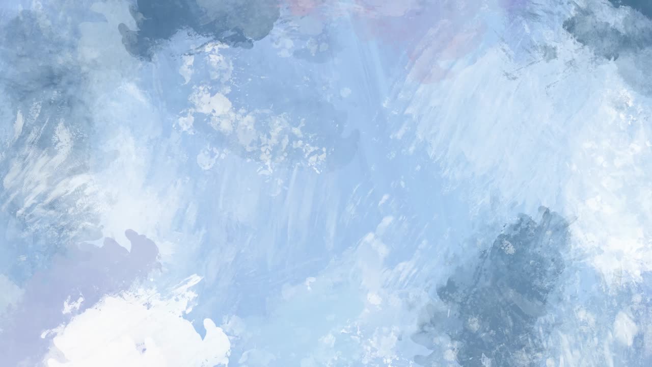 추상적인 그림 배경 루프 애니메이션, 파란색 텍스처 모션 및 브러시 스트로크