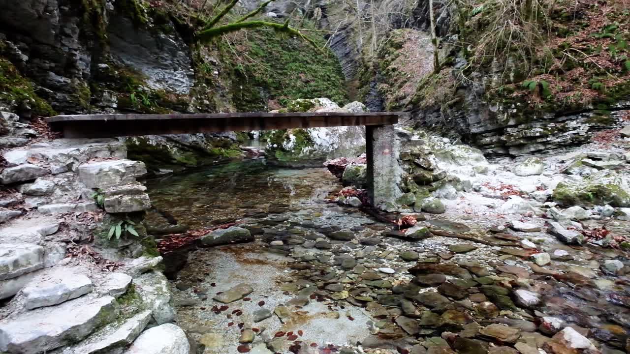cascada de kozjak en eslovenia, europa