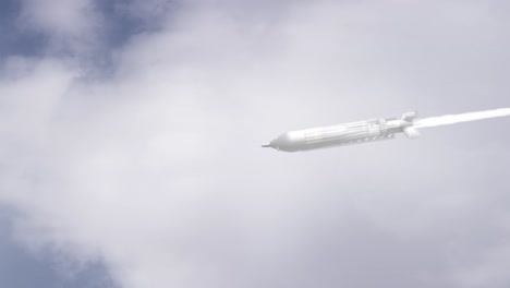 missile launch in flight