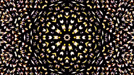 piękny abstrakcyjny kaleidoskop, który świeci, promieniejące światło, które reguluje subtelne ruchy
