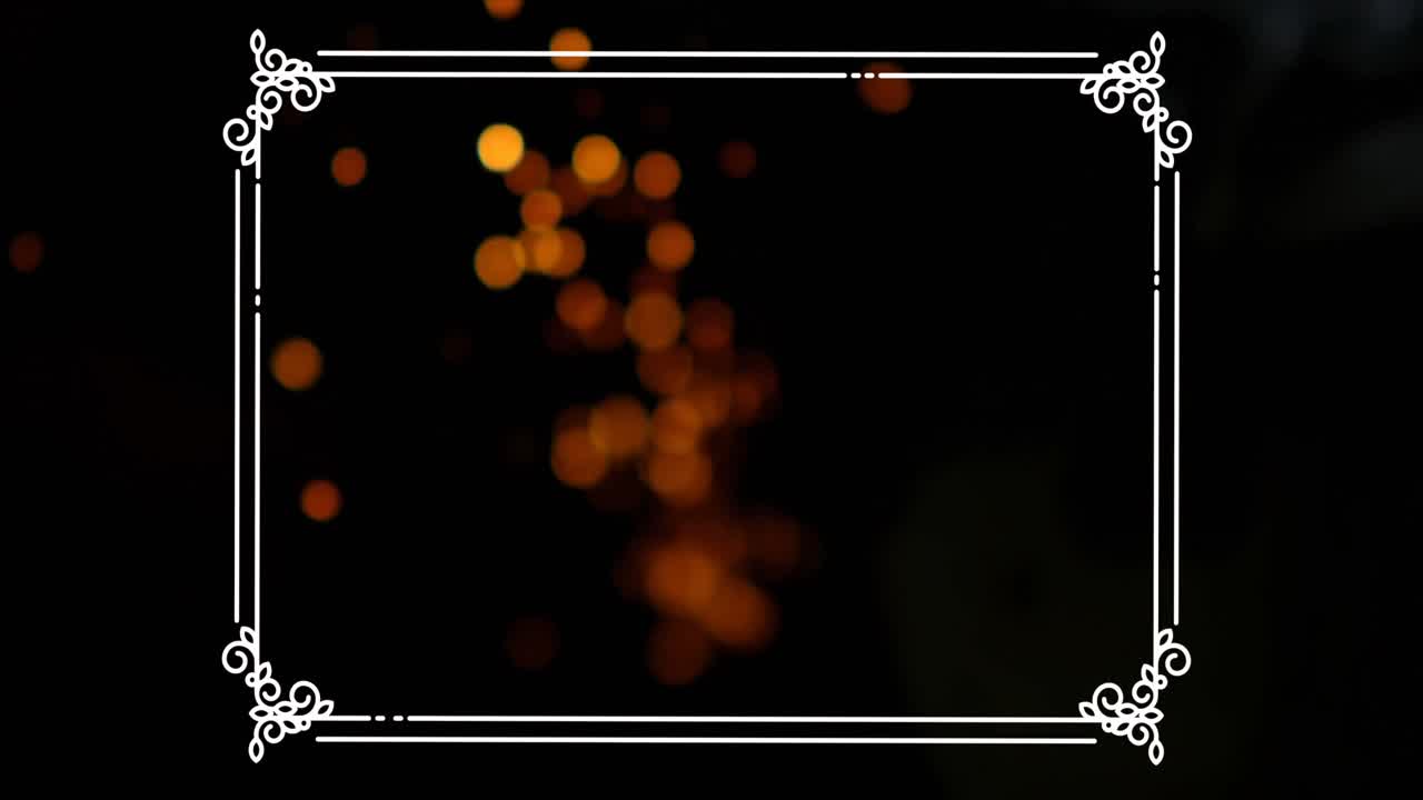 borde con luces bokeh 4k