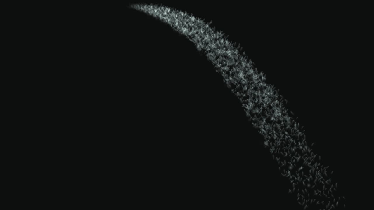 Flame color particle animation motion graphics