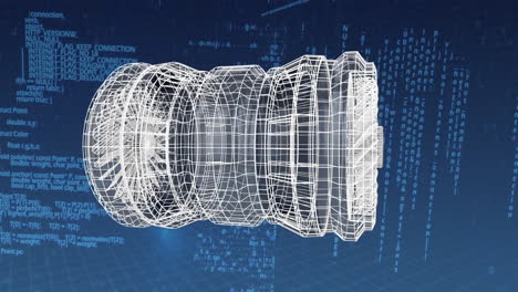 digital 3d model of a plane turbine