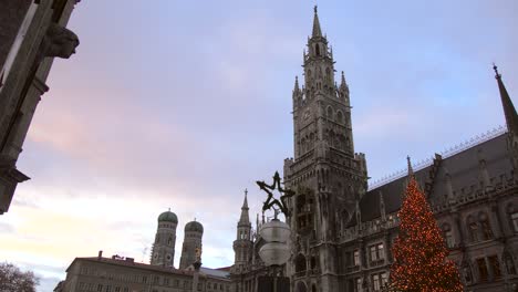 marienplatz no natal em munique