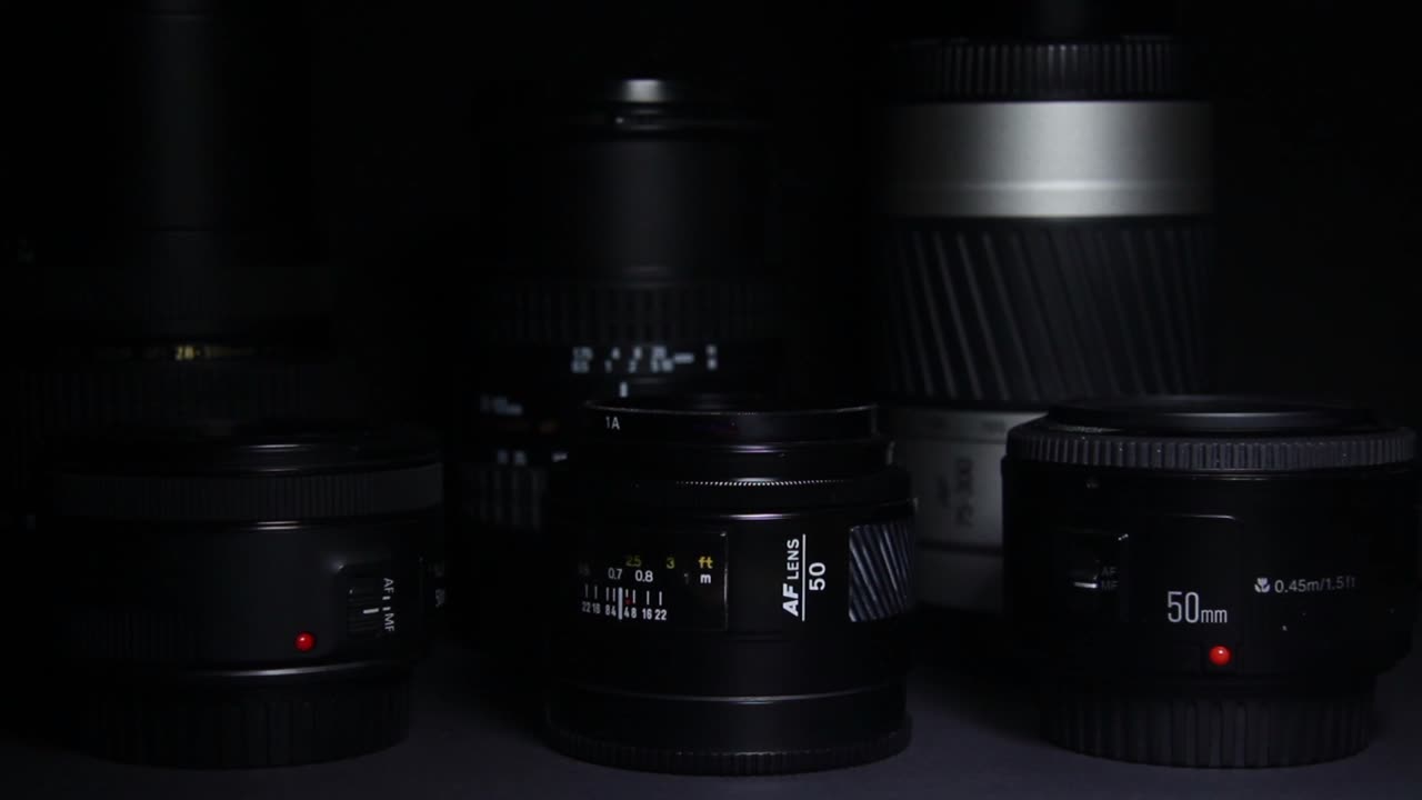 Camera Lenses in the Dark