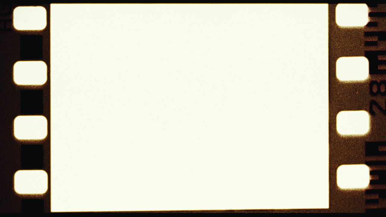 marco de película en blanco
