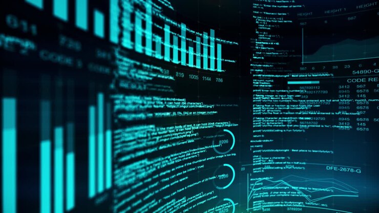 Programming code abstract technology background
