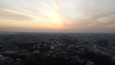 skyline aerial view in motomachi, yokohama