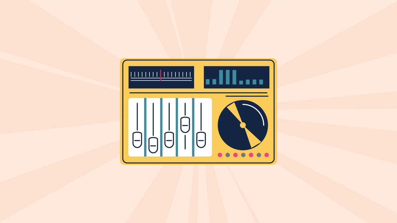 Mixer audio in stile retrò