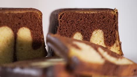 Scrumptious-marble-cake-close-up,-beauty-shots