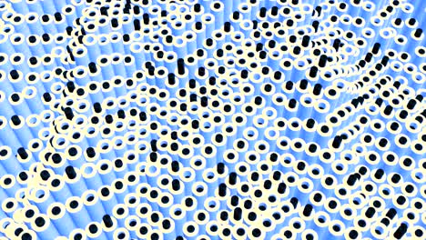 Abstract Geometric Pattern of Tubes and Circles