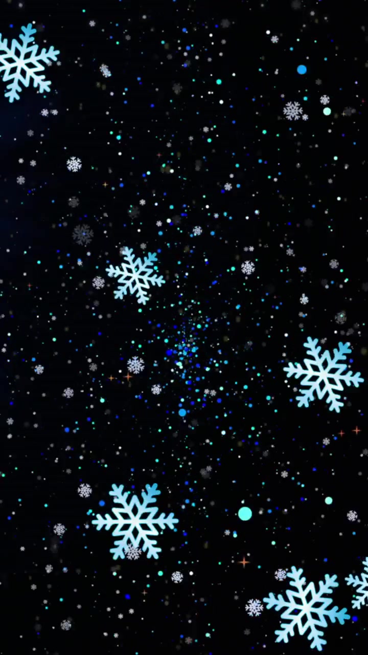 Animasjon av juletre og fallende snø