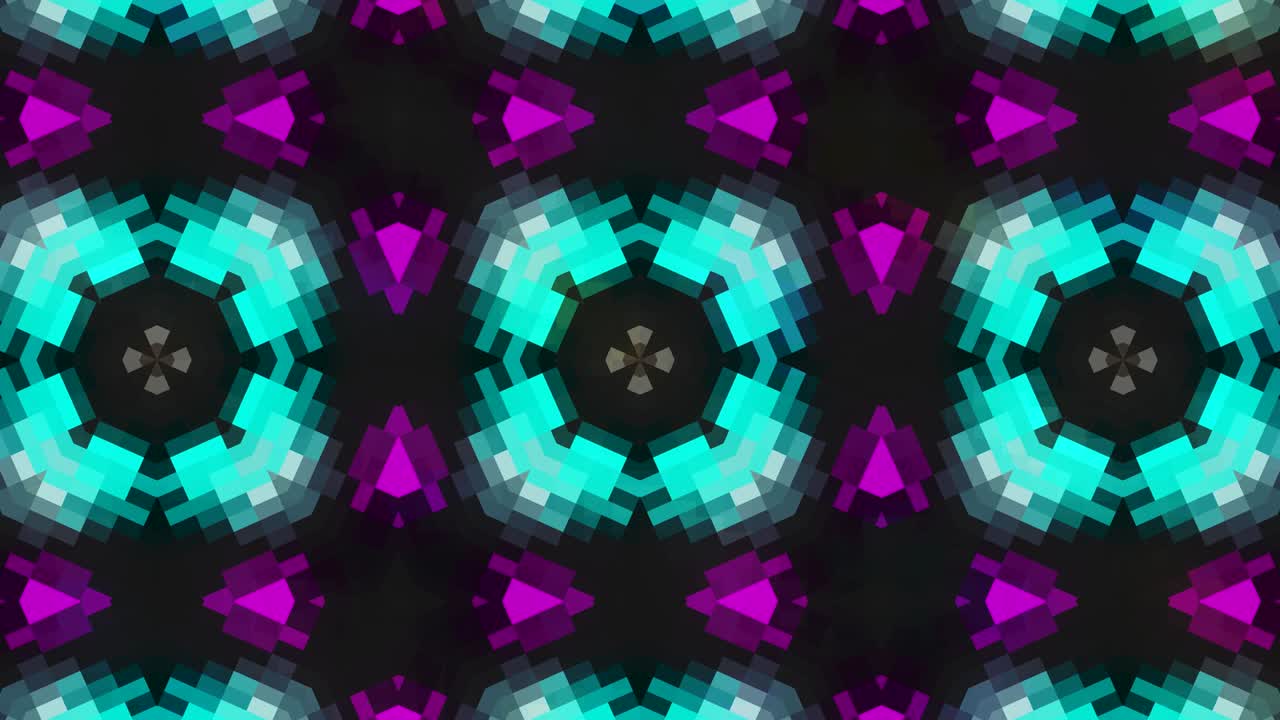 Moving kaleidoscope. 4K motion graphics