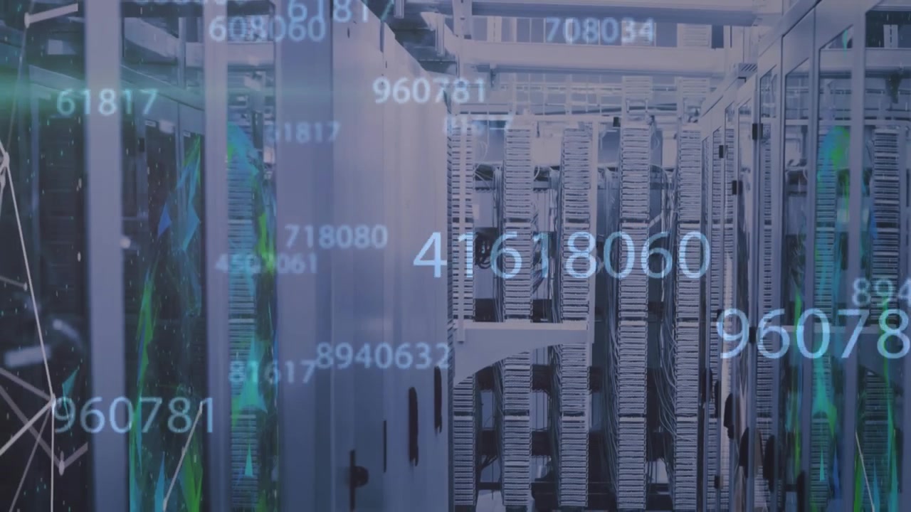 A change in numbers over time, with each number representing a different server