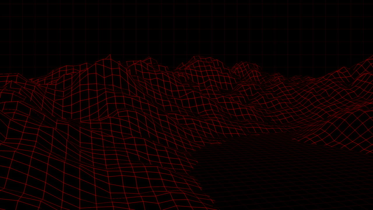 video generado digitalmente de la montaña